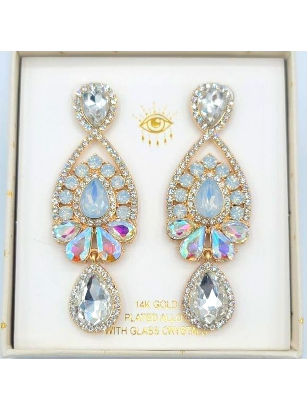 Eye Candy Earrings Gold Plated #547
